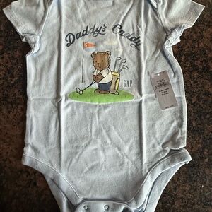 GAP Light Blue Bear Golf Graphic One-Piece
